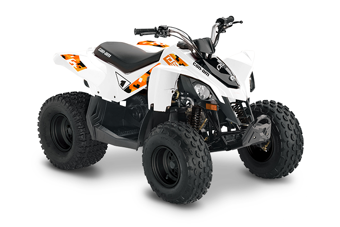 2022 Can-Am DS 70 WHITE