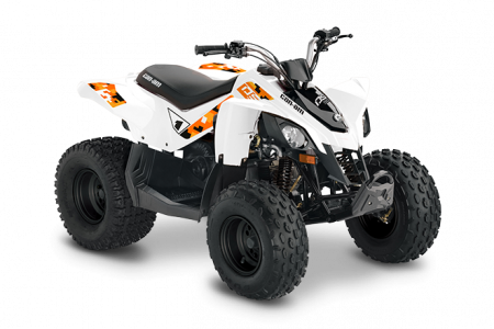 2022 Can-Am DS 90 WHITE