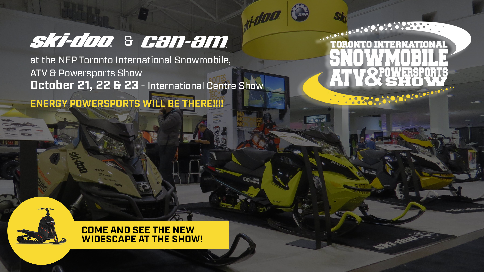 Ski-Doo and Can-Am at the NFP Toronto International Snowmobile, ATV & Powersports Show