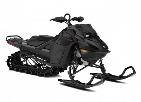 2024 Ski-Doo Summit X with Expert Package Timeless Black (painted) and Orange Crush Rotax® 850 E-TEC Turbo R