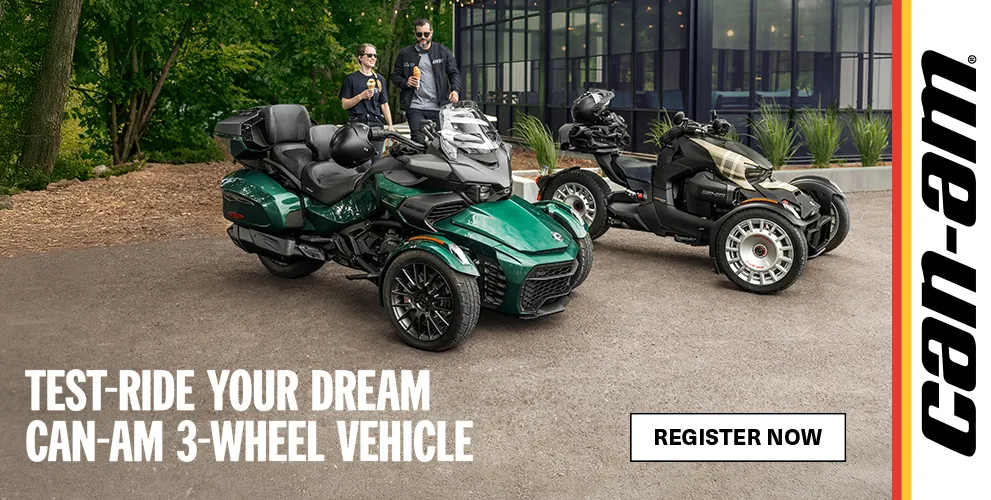 We are happy to invite you to the 2025 Can-Am 3-wheel Experience Tour