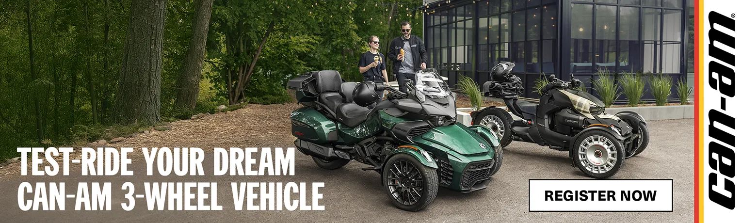 We are happy to invite you to the 2025 Can-Am 3-wheel Experience Tour